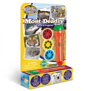 Brainstorm Toys - Torcia E Proiettore Squalo Con 24 Immagini A Colori - Include 3 Dischi - Gioco Educativo Per Bambini