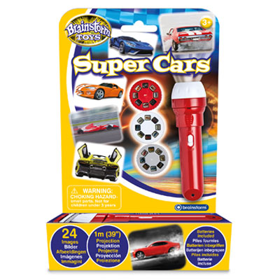 Brainstorm Toys Super Cars Torch And Projector Educational Toys For Children 