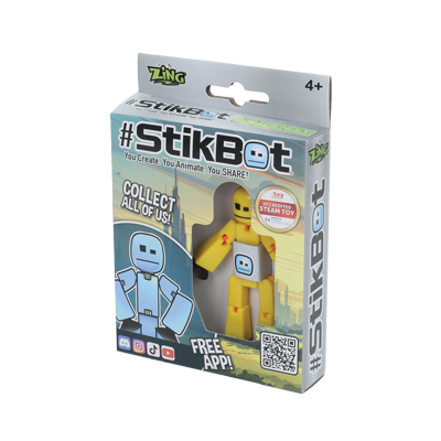 StikBot Single Pack 9 assorted colours in a CDU