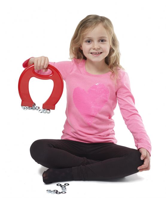 Brainstorm Toys Magnete A Ferro Di Cavallo Gigante Rosso – Giocattolo Scientifico Per Bambini