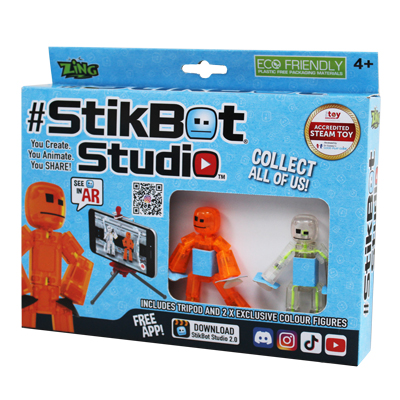 Brainstorm Toys KLIKBOT Studio Thud - Robot Giocattolo Magnetico Da Costruire, Multicolore, Per Bambini Creativi