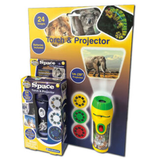 Brainstorm Toys Dinosaur Torch & Projector – Projects 24 Dino Images, Includes Slides